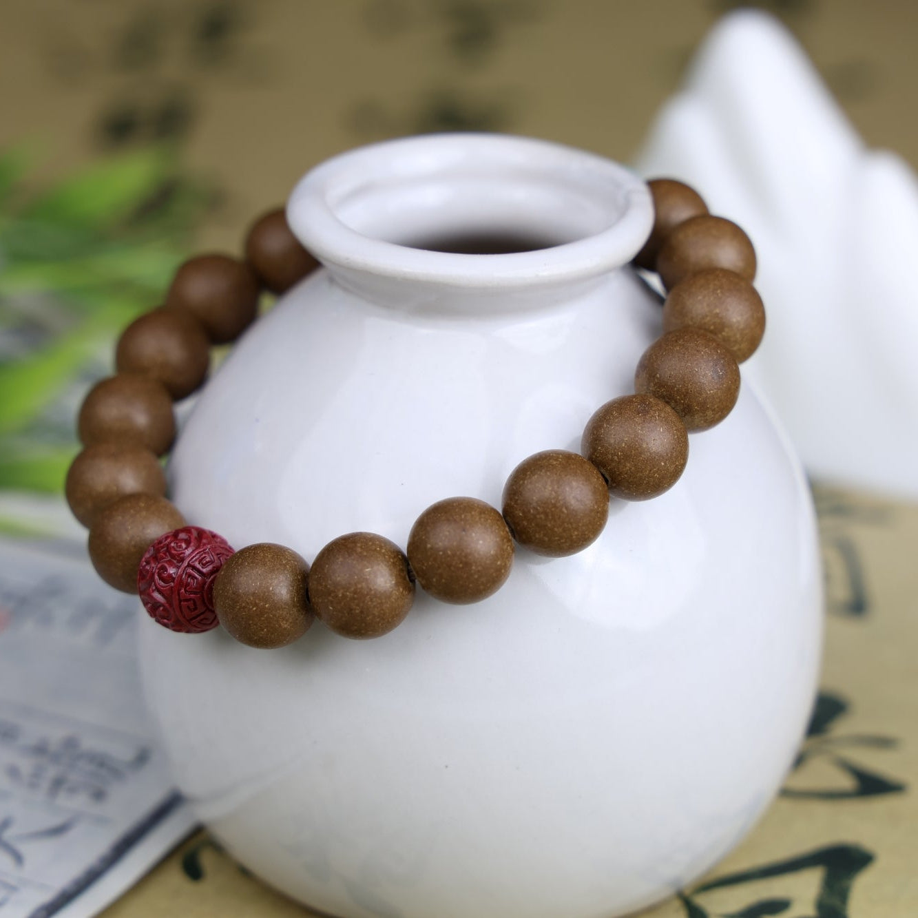 Bracelet aux herbes de Tao “Ambre du Dragon”