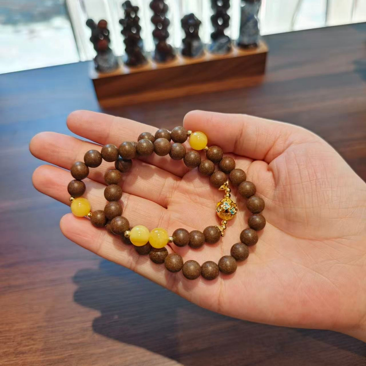 Bracelet aux Herbes Médicinale Double Tour « Osmanthus Impérial »