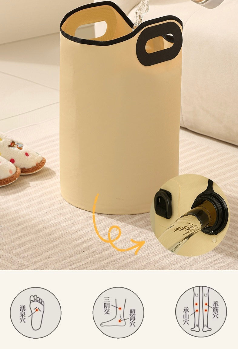 Bassine pliable pour bain de pieds