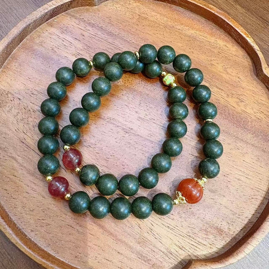 Bracelet aux herbes Double Tour « Clarté Terrestre »