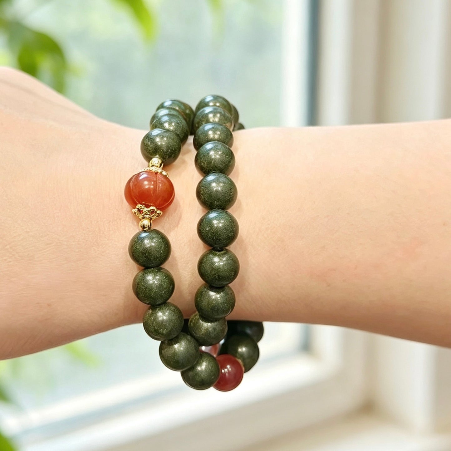 Bracelet aux herbes Double Tour « Clarté Terrestre »