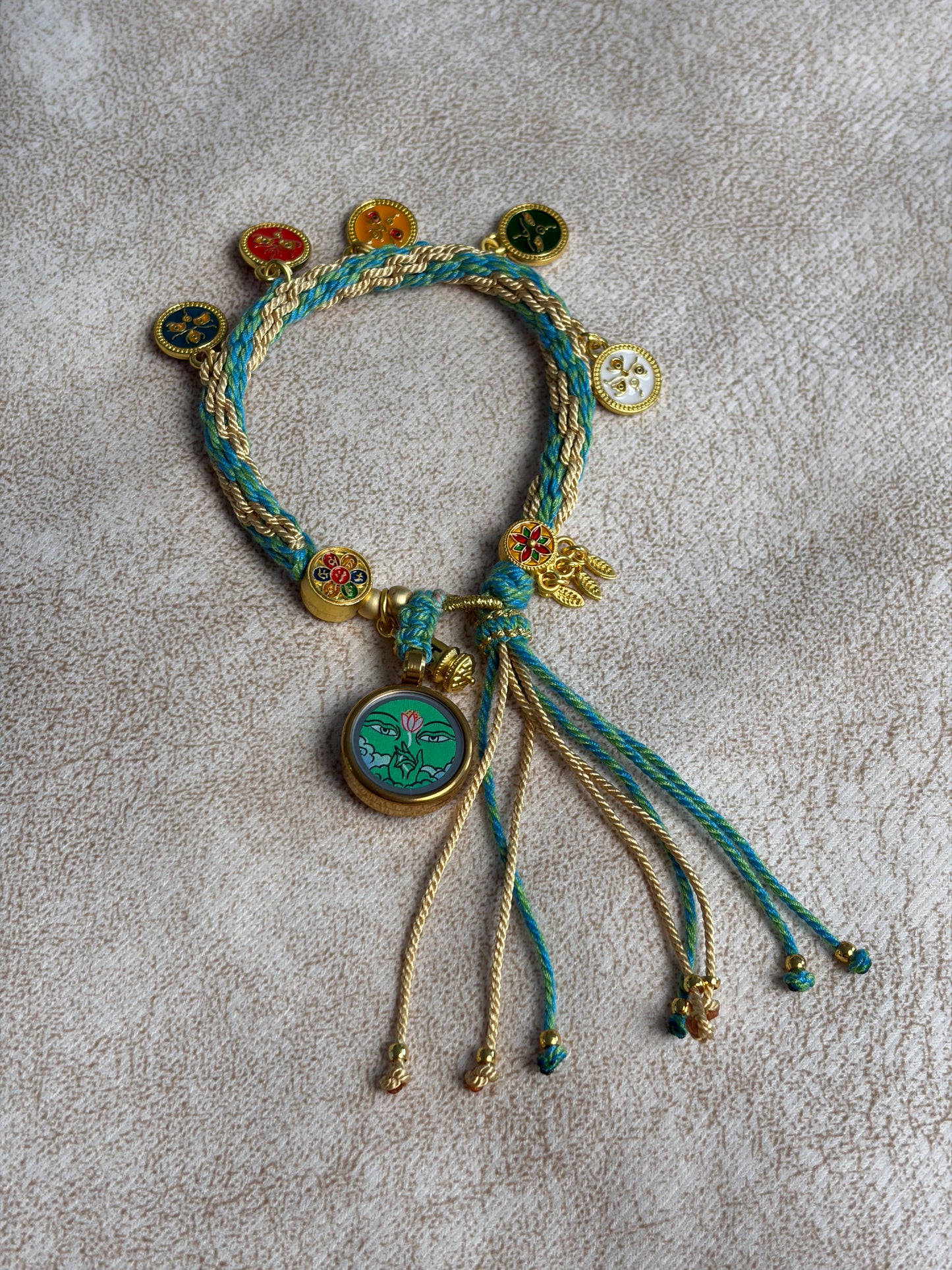 Green Tara Thangka Bracelet