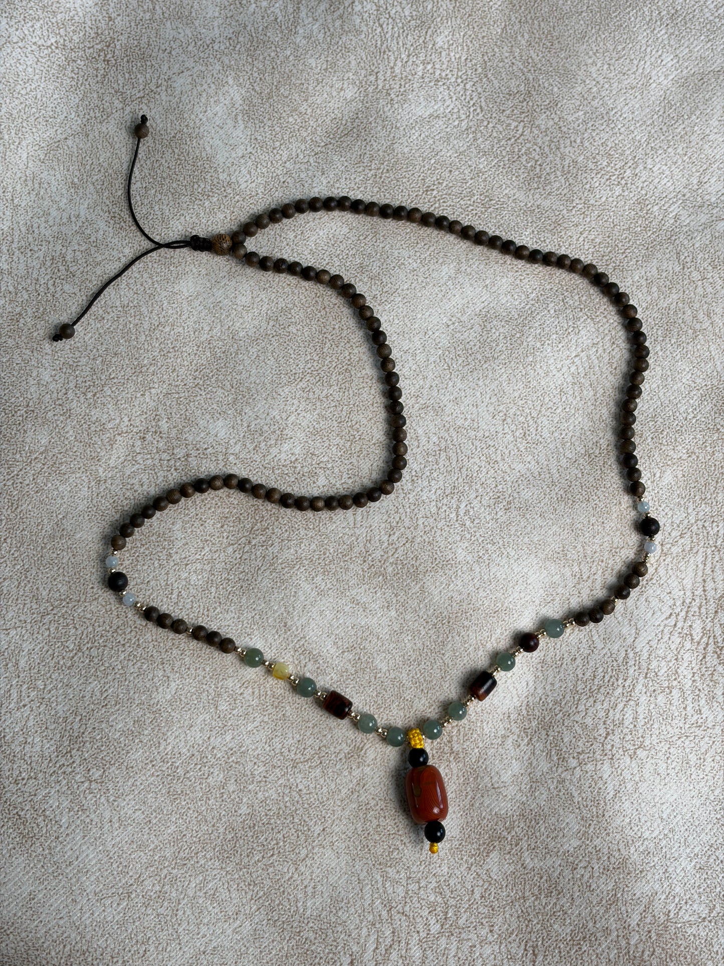 Handcrafted Necklace – Sacred Woods & Imperial Stones